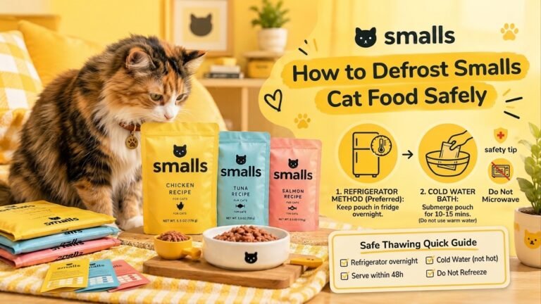 How to Defrost Smalls Cat Food Safely